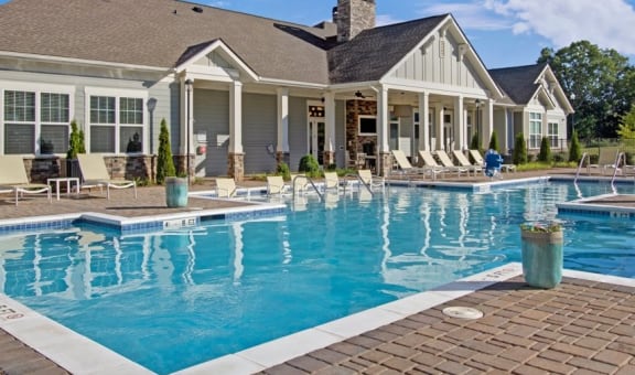Sparkling Swimming Pool, York Woods at Lake Murray Apartment Homes, Columbia, SC, 29212