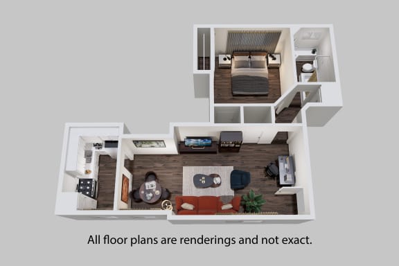 Floor Plan  the residences at city center 1 bedroom floor plan