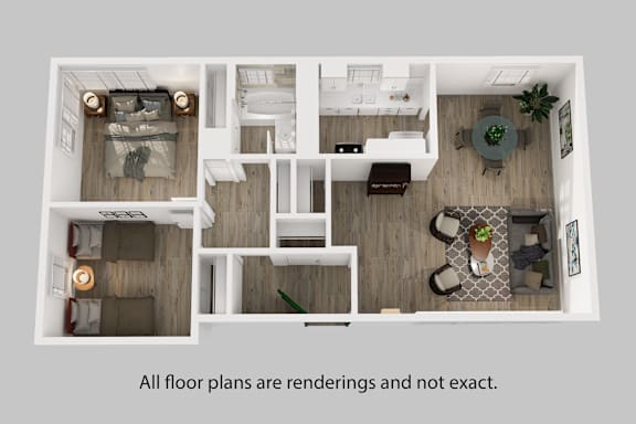 bedroom floor plan an open concept loft style bedroom with a medium hardwood floor