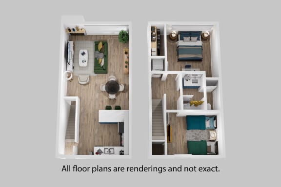 Floor Plan  Two Bedroom + One Bath