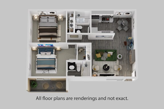A floor plan of a house with a kitchen, living room, and bathroom.