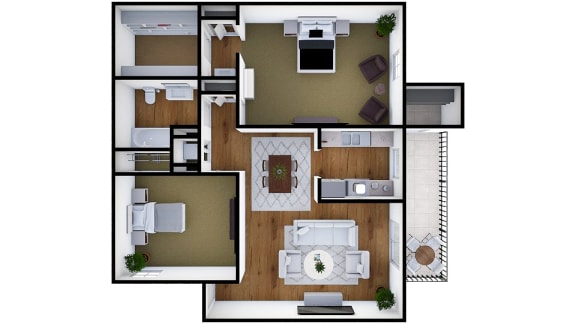 Two Bedroom One Bath Two Bedroom One Bath