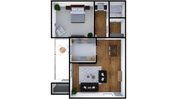 One Bedroom One Bath