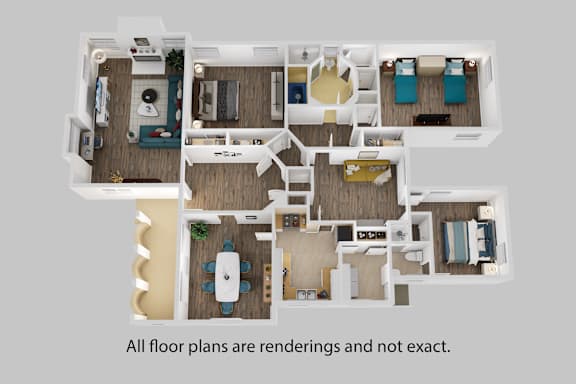 all floor plans are redesigned and not exact