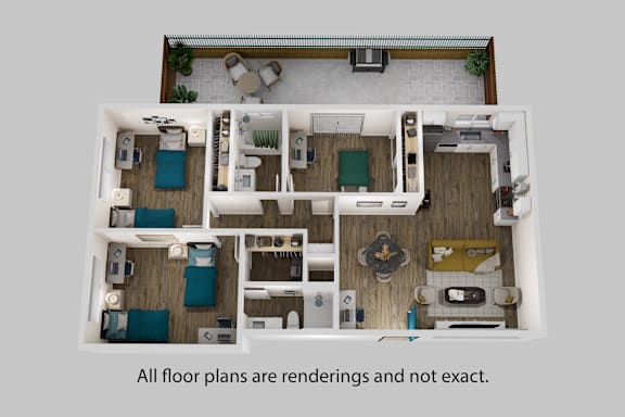a floor plan of a room with all floor plans are redundancies and not exact