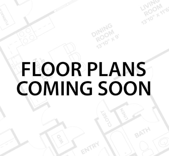 A sign that says "FLOOR PLANS COMING SOON" is displayed over a floor plan.