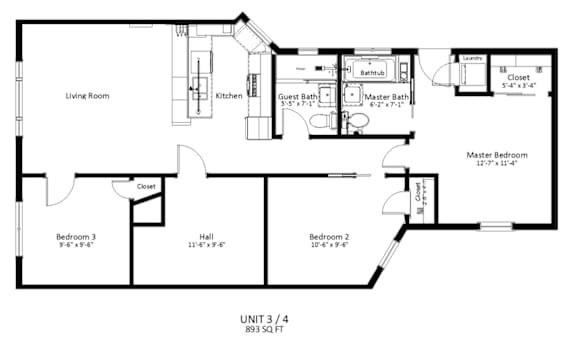 a floor plan of a house