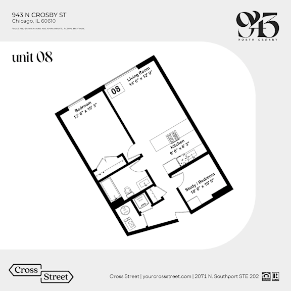 a floor plan of unit is shown in this image