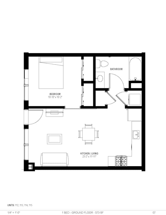 The Norris 563_573sqft at The Isaac, Pennsylvania  , 19122