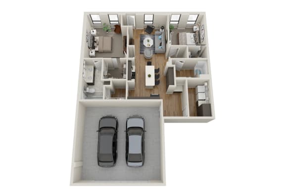 Floor Plan  2 Bed 2 Bath Floor Plan at EagleRidge Plaza Residences, Fargo