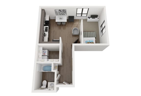 A2 Floor Plan at EagleRidge Plaza Residences, Fargo, 58104