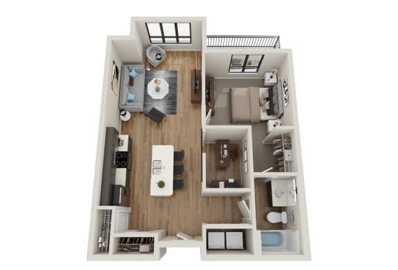 Floor Plan  B2 Floor Plan at EagleRidge Plaza Residences, North Dakota, 58104