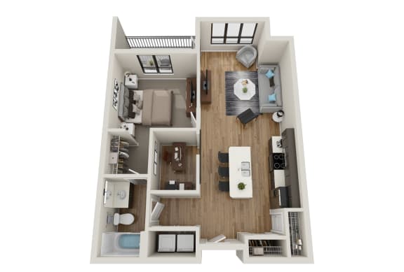 Floor Plan  B3 Floor Plan at EagleRidge Plaza Residences, Fargo, ND, 58104