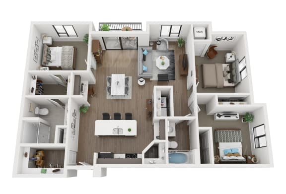 G Floor Plan at EagleRidge Plaza Residences, Fargo, ND