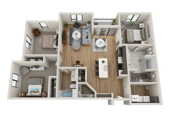 Floor Plan  G Floor Plan at EagleRidge Plaza Residences, Fargo, ND