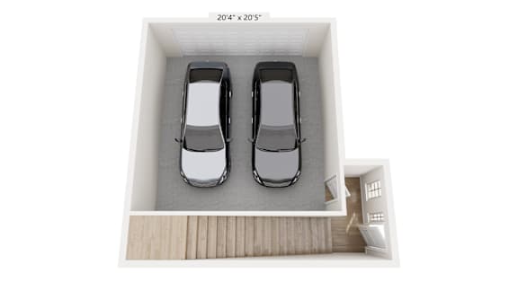 Two cars are displayed in a white box.