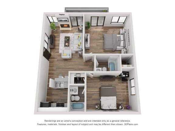 a stylized floor plan of a 2103 sq ft