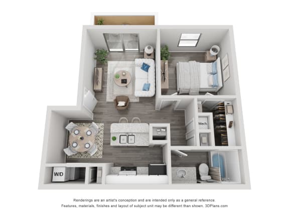Floor Plan  Citrus_Grove at Citrus Apartments, Las Vegas, NV