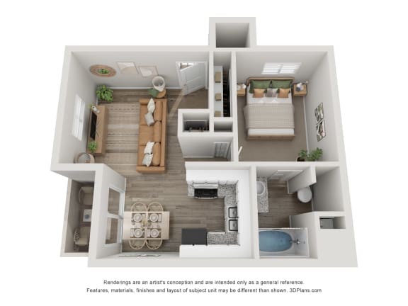 Desert Bay 1 Bed 1 Bath at Desert Bay Apartments, Laughlin, Nevada, 89029