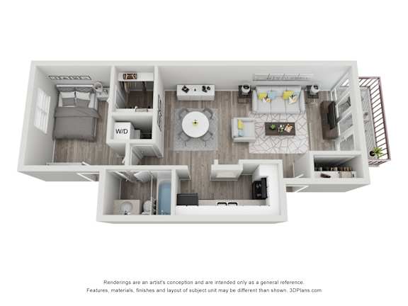 Floor Plan  a stylized floor plan of a 2100 sq ft apartment