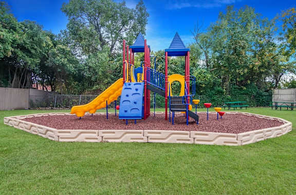 On - Site Playground at Falls on Clearwood Apartments, Richardson
