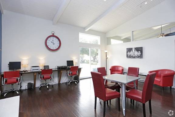 Clubhouse Business Center at Falls on Clearwood Apartments, Richardson, 75081