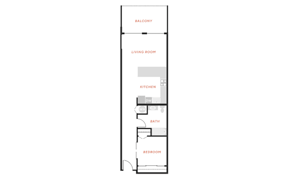 A floor plan of a house with labeled rooms.