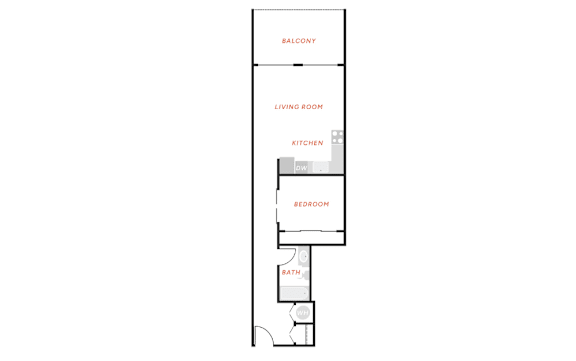 A diagram of a house with labeled rooms.