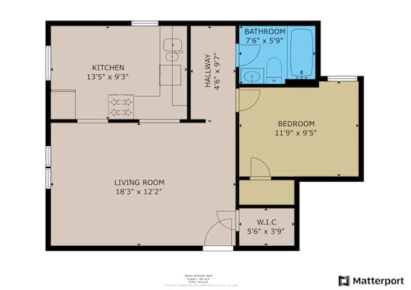 1 bed 1 bath B 1 bed 1 bath B at Mariposa Willows Apartments, Los Angeles