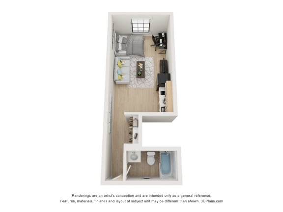 L2_C Shape Floor Plan at Vision on Lombard, Maryland
