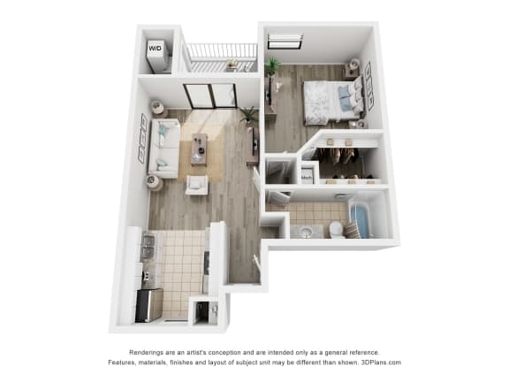 a 1 bedroom floor plan woodland heights apartments