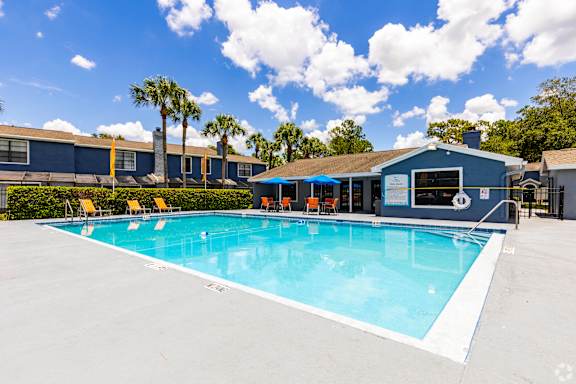 the swimming pool at our apartments