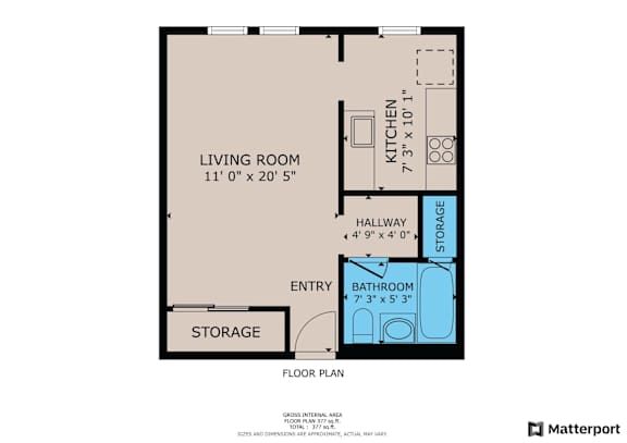 Studio 1 bath at Westmore Manor Apartments, Los Angeles, CA, 90020