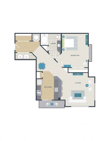 a floor plan of a house with a mix of different floors