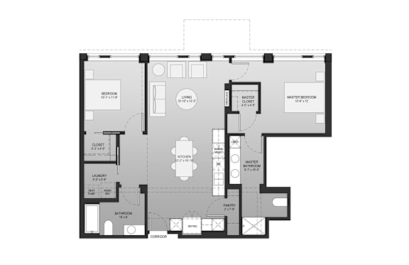 2 Bed | 2 Bath | Penthouse 4