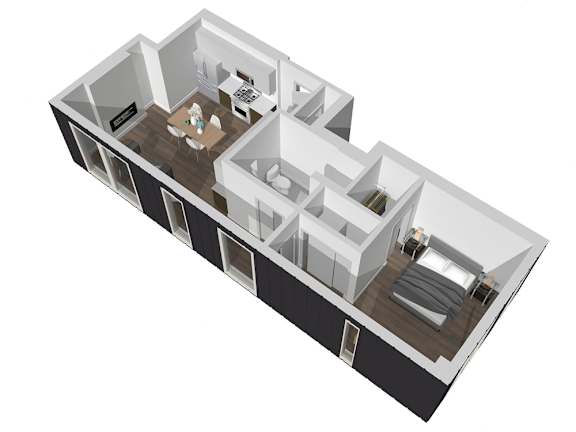 1 bed | 1 Bath | Penthouse 7