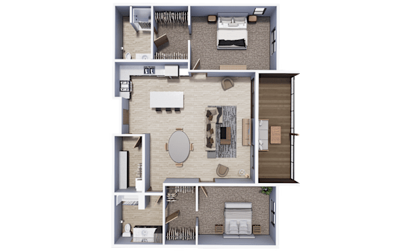 2 Bedroom Large Corner | Archway