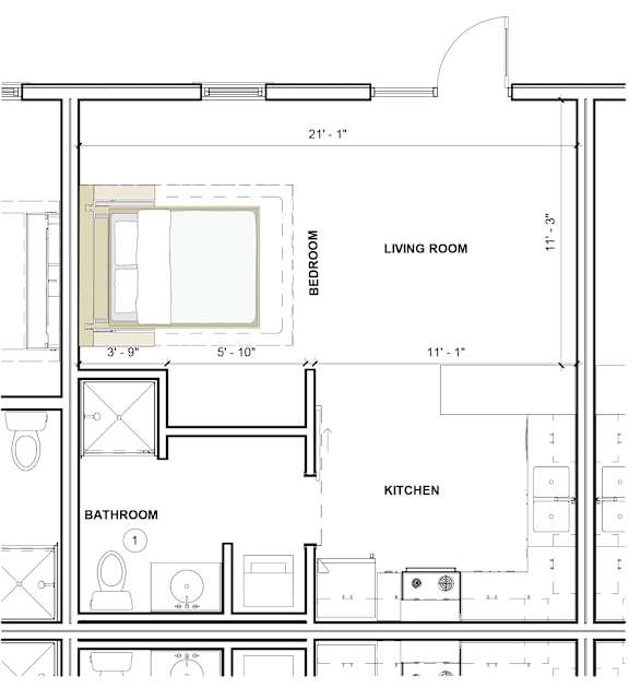 ORI Edge Super Studio Floorplan