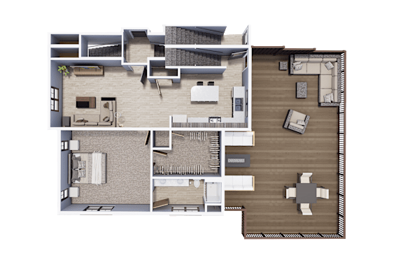 3 Bedroom Townhome 2 Floors | Archway Residences