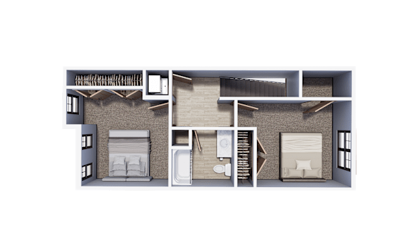 2 Bedroom Townhome 2nd Floor| Archway Residences