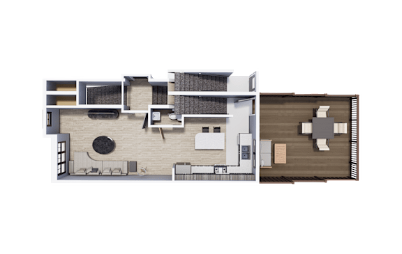 2 Bedroom Townhome 1st Floor| Archway Residences