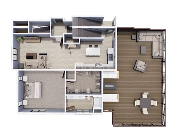 C & C Residences | Lower Level 3 Bedroom