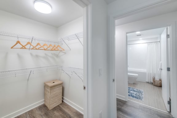 Spacious Closets in One Bedroom, One bathroom