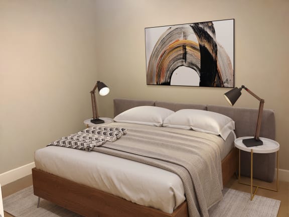 Comfortable Bedroom at The Bartlett, Arlington, 22202