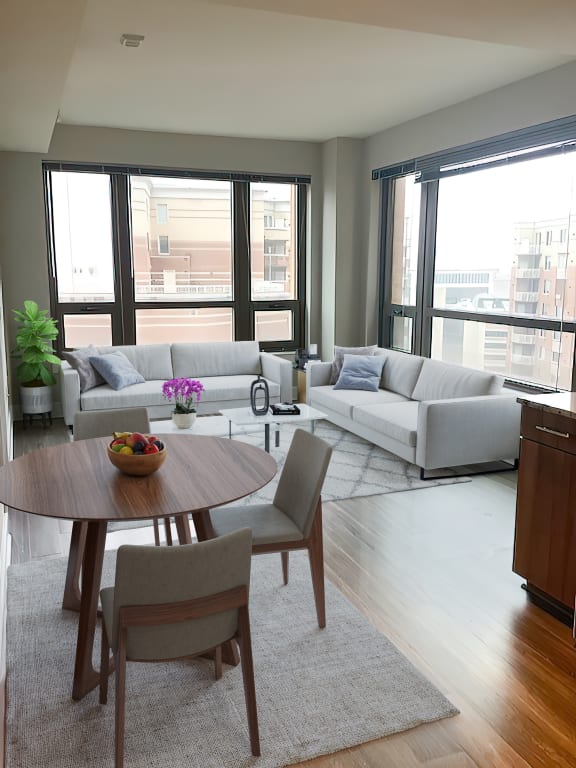 6B Floor Plan at The Bartlett, Arlington, VA