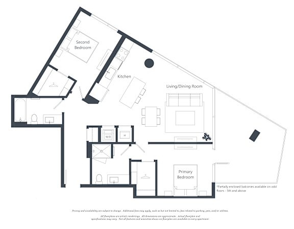 A black and white image of a house floor plan.