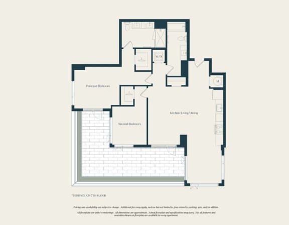 B09 Floor Plan at The Grace and Reva, Arlington, Virginia