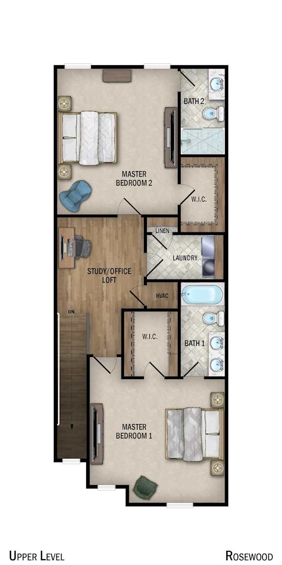 Rosewood Floor Plan at Ovation at Town Madison, Madison, 35758