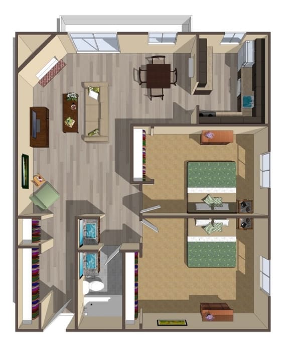 a floor plan of a house