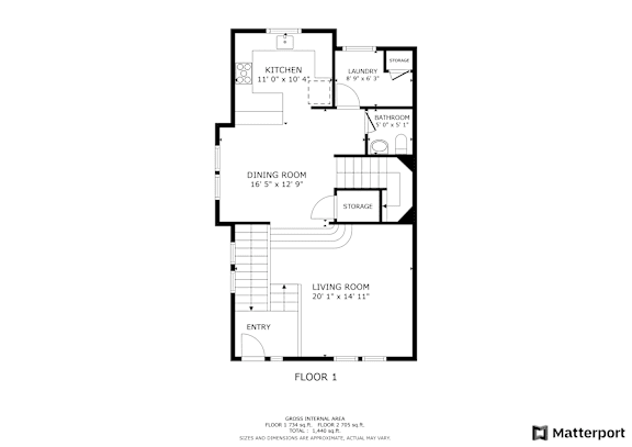 Floor Plan  3 Bed 2.5 Bath E Floor 1 at The Townhomes at Pine Drive, Parker, CO, 80138